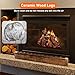 Stanbroil Small Ceramic Gas Logs, 10 Piece Set of Decoration Ceramic Wood Logs for All Types of Ventless, Gel, Ethanol, Electric, Gas Inserts, Propane, Indoor or Outdoor Fireplaces & Fire Pits
