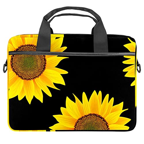 Sac ordinateur portable 13 à 14.5 pouces à motif tournesol jaune