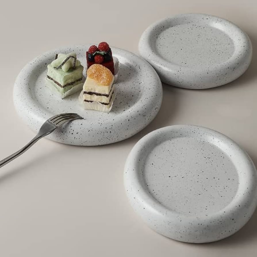 Amazon｜【groceries299】テラゾー柄 セラミックプレート 小物