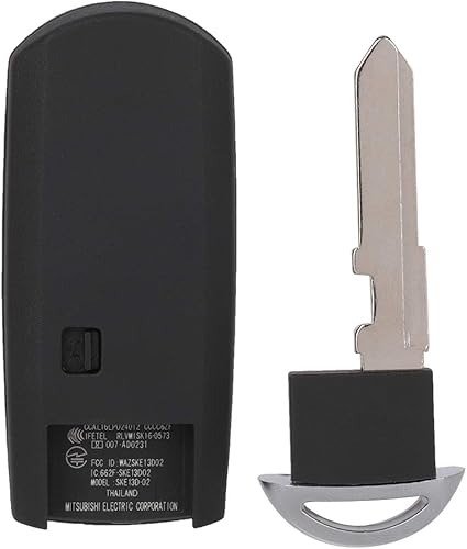 Miniatura 7 de cciyu 1 llave abatible sin cortar, 2 botones de repuesto para 18 y 19 para Mazda CX-3para Mazda CX-5para Mazda CX-9 WAZSKE13D02