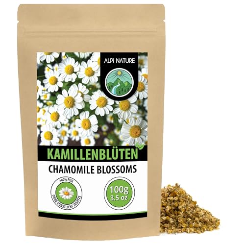 Alpi Nature Kamillentee 100g Kamillenblüten getrocknet Kamillen Tee lose Kräutertee