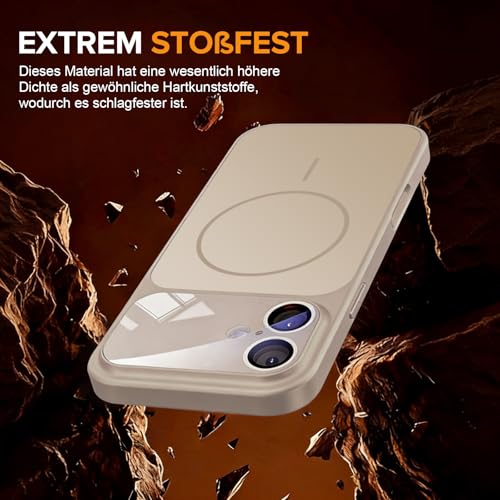 Coque antichoc iPhone 17 magnétique rigide en polycarbonate mat
