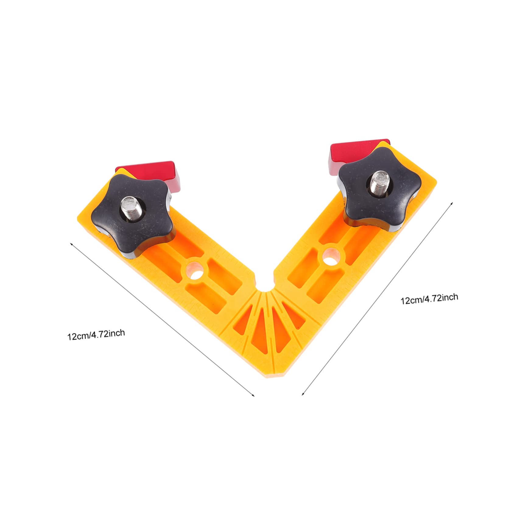 WHAMVOX Woodworking Right Angle Clamp 90 Degree Positioner L-square Ruler Angle Ruler Fixator for Cabinet Making and Framing