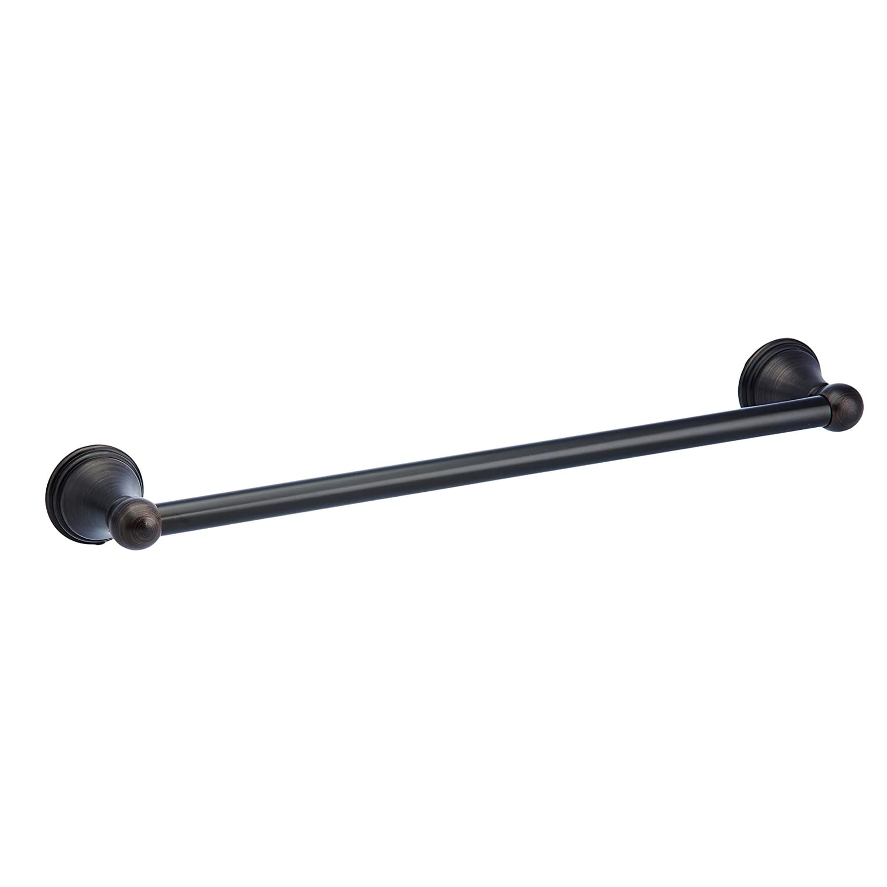 Amazon Basics Traditional Bathroom Straight Towel Bar, 18 Inch, Oil Rubbed Bronze