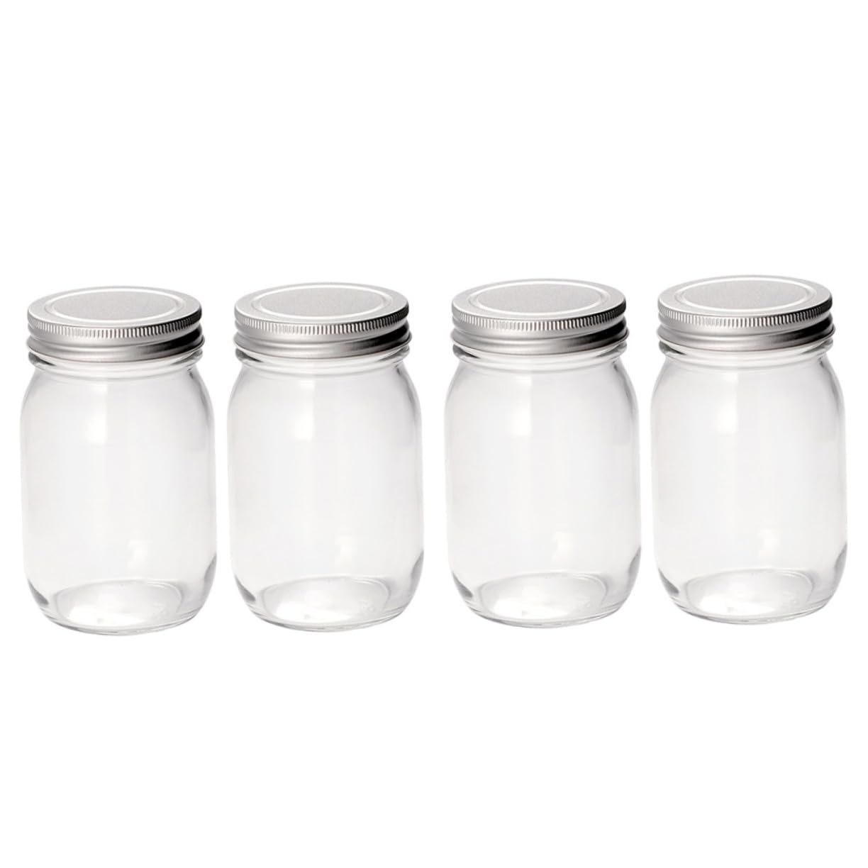 4 Stück Glasbehälter 32oz Glasdosen Mit Deckel Multifunktionsgläser Lebensmittelbehälter Luftdicht Für Aufbewahrung Einmachen Saft Und Salate