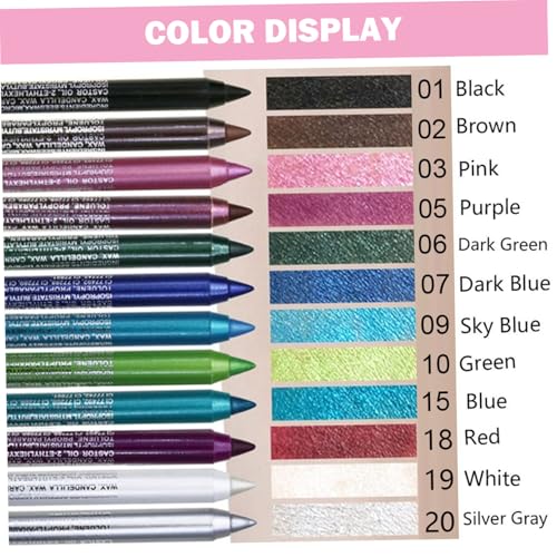 Set de 12 delineadores en gel impermeables miniatura 2