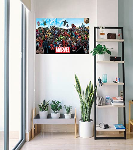 Poster Stop Online Marvel Comics Universe - Comic Poster/Print (All Marvel Characters) (Size 36" X 24") #TOP3