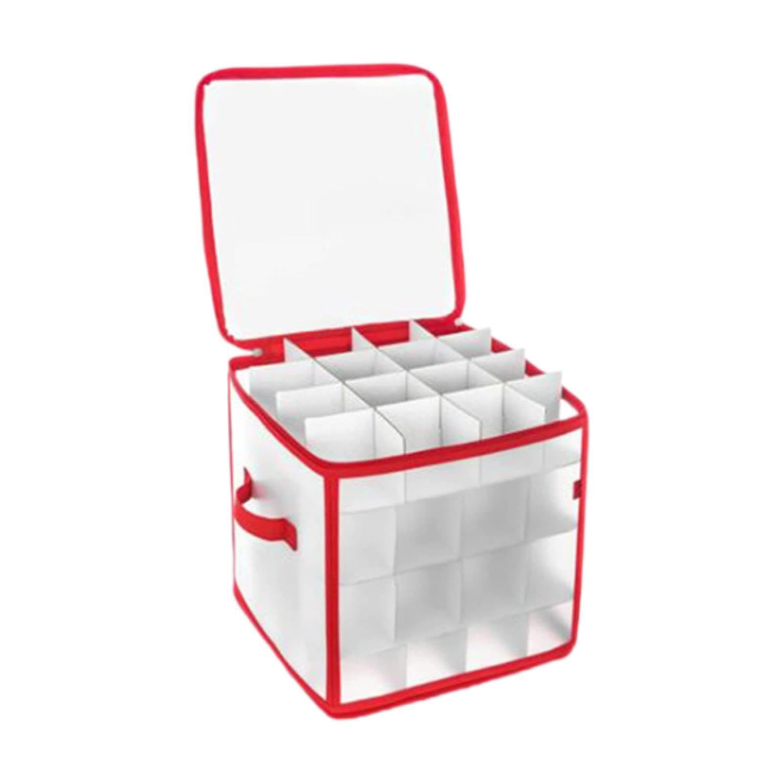 Qixcxaz Easy To Christmas Ornament Storage Box Individual Tray Keeps Decorations Safe With Convenient And Other Special Occasions Christmas Ornament Storage