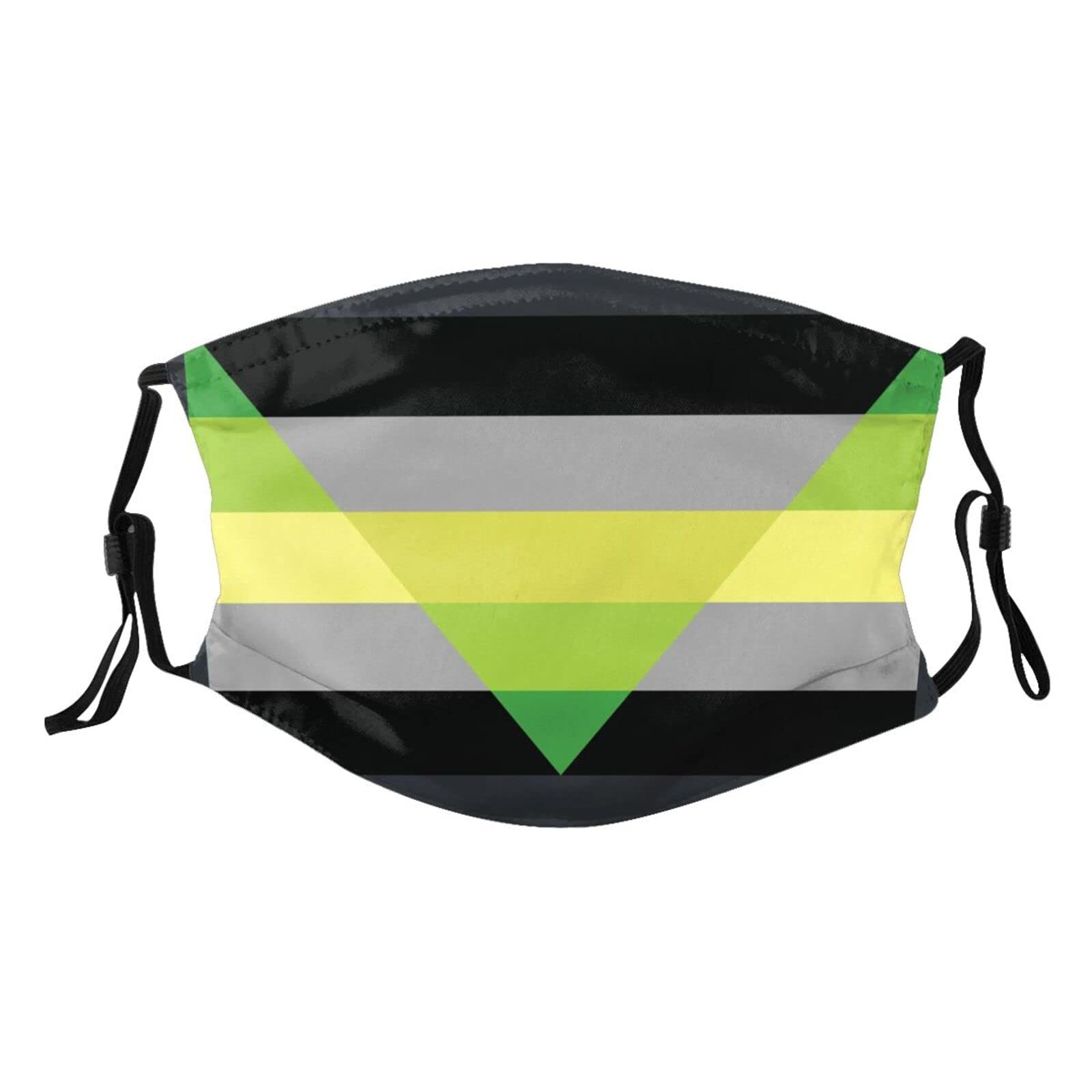 Aegosexual Autochorissexual Akiosexual Pride Flag Mask Protect Respiratory System Breathe with Peace of Mind Black