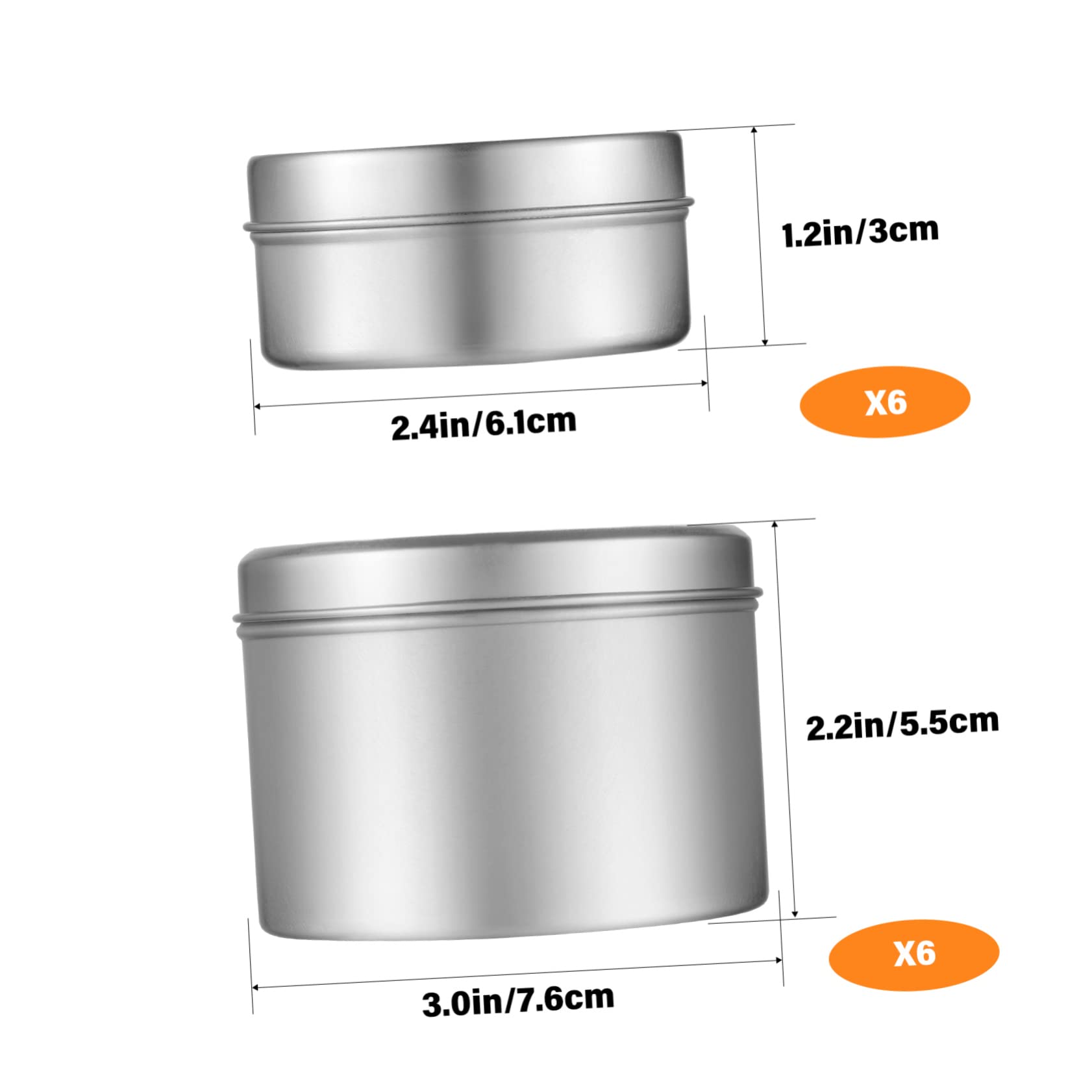 Garneck Contenitori Vuoti per Candele in Alluminio Lattine per Candele Colonna Tealight Stoppini in Cotone Fai da Te