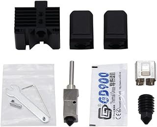 Elves 500℃ High-Temperature Upgraded Hotend Kit, for Lab X1 P1P 3D Printer. Chrome Zirconium Copper Nickel Plated Version+ 2 Hotend Silicone Cover +1 Extra Hardened Steel Nozzle +1Extra Snap