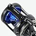 Okuma Solterra SLX Single Speed Closed Wide Frame Lever Drag Saltwater Trolling Reel, SLX-50W, 420yds-80LB, Black