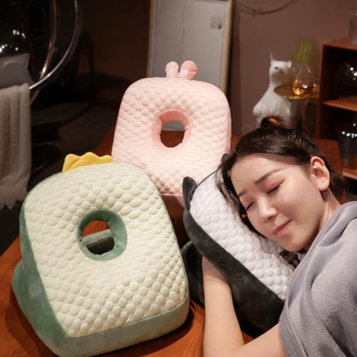 Travesseiro Facial para Cochilo, Design Ergonômico Portátil para Dormir Em Casa para Biblioteca (Coe