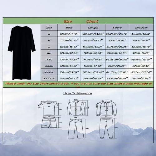 Mens Kaftan Robe Zip Up Long Sleeve Solid Extra Long Robes Gown with Pockets Long Sleeve Muslim Shirt Thobe3