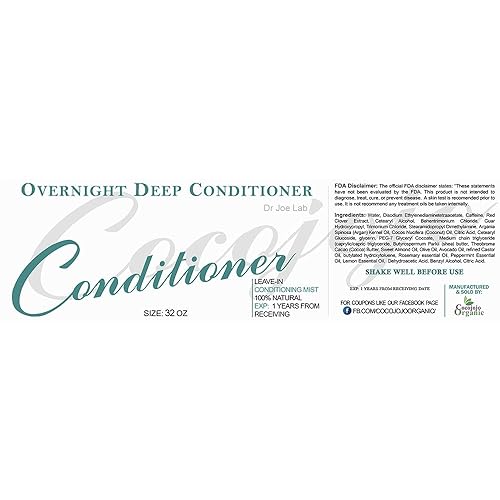 Miniatura 9 de Dr Joe Lab Acondicionador profundo durante la noche para cabello seco dañado  Hidrata, domina el encrespamiento, fortalece, repara y restaura