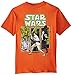 Star Wars Boys' T-Shirt, Orange, Large/14-16