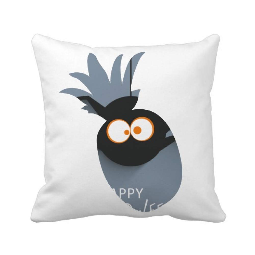 Housse de coussin carrée Halloween avec illustration de toile d'araignée