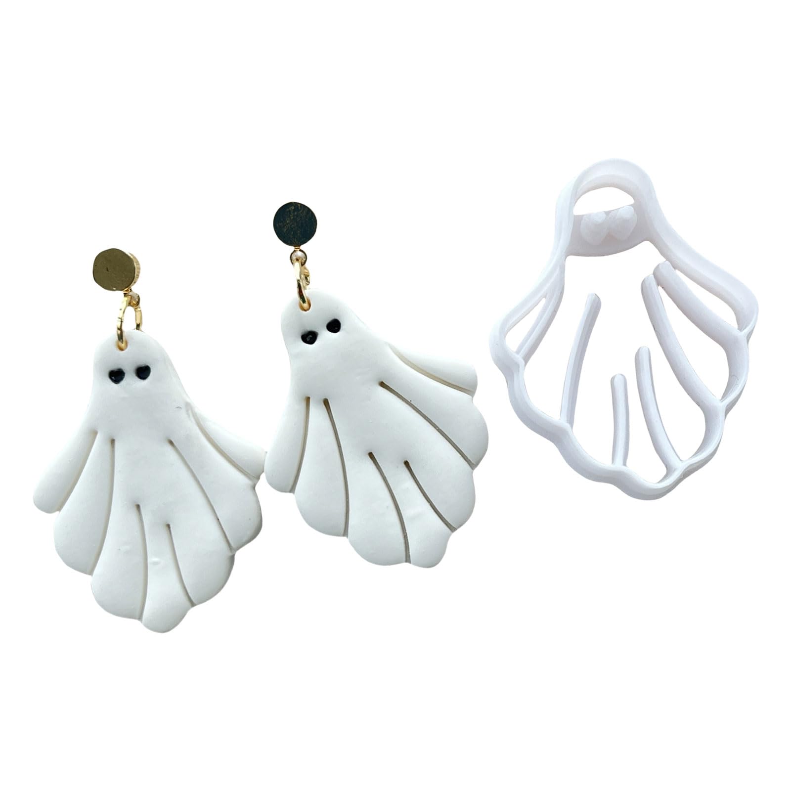 HUANGING Halloween Themed Clay Cutter for Clay Earrings Making, Halloween Earring Cutter Set Earring Molds Art and Craft Enthusiasts