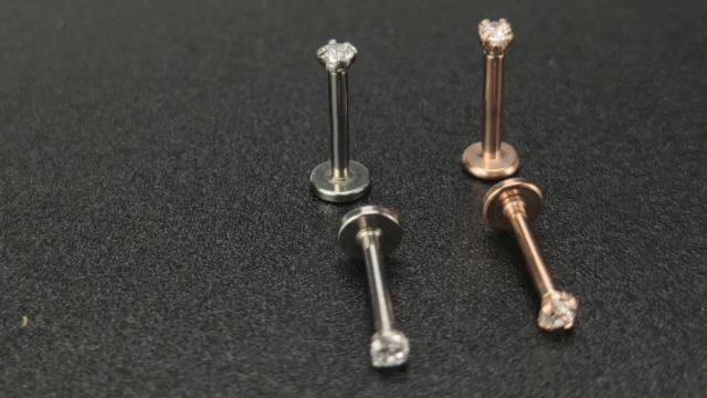 Amazon.com: HQLA 16G Diamond CZ Lip Rings Labret Monroe Nose