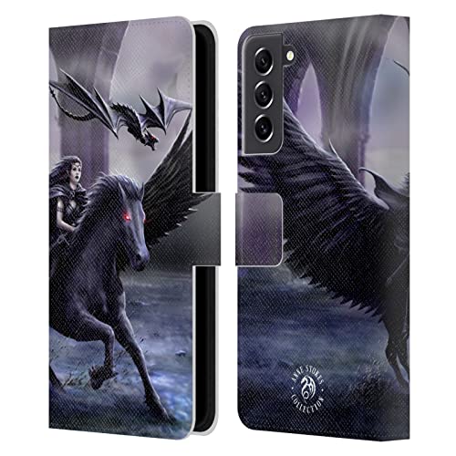 Funda Samsung S21 FE 5G para evitar arañazos en pantalla con tapa magnética y cuero