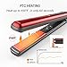 Hair Straightener Flat Iron with 1 Inch Floating Plates, Flat Iron with Temperature Adjustment Button LED Digital Display and Auto Shut Off Red