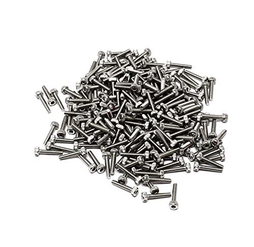 Image of iexcell 100 Pcs M2 x 10mm Thread Pitch 0.4 mm Stainless Steel 304 Hex Socket Head Cap Screws Bolts Kit