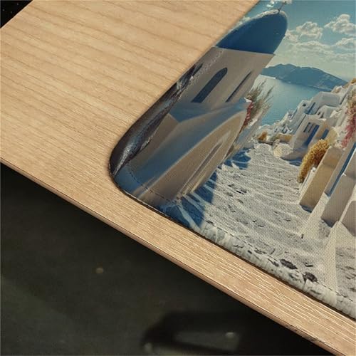 Sous main bureau grand format tapis de souris bleu doux et durable