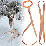 Hunthor Deer Drag Harness with Wider High Strength Handle, 1100lbs Rope for Deer Hunting, Easy to Use Hunting Accessories for Big and Small Game