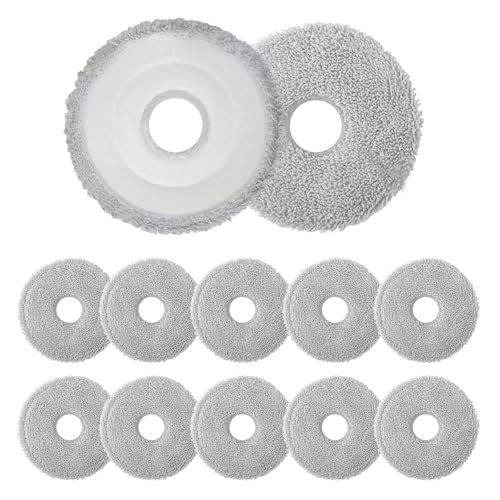 12 Pièces Chiffon de Nettoyage Rechange Serpillières, Lingettes pour Robot Aspirateur Dreame X50...