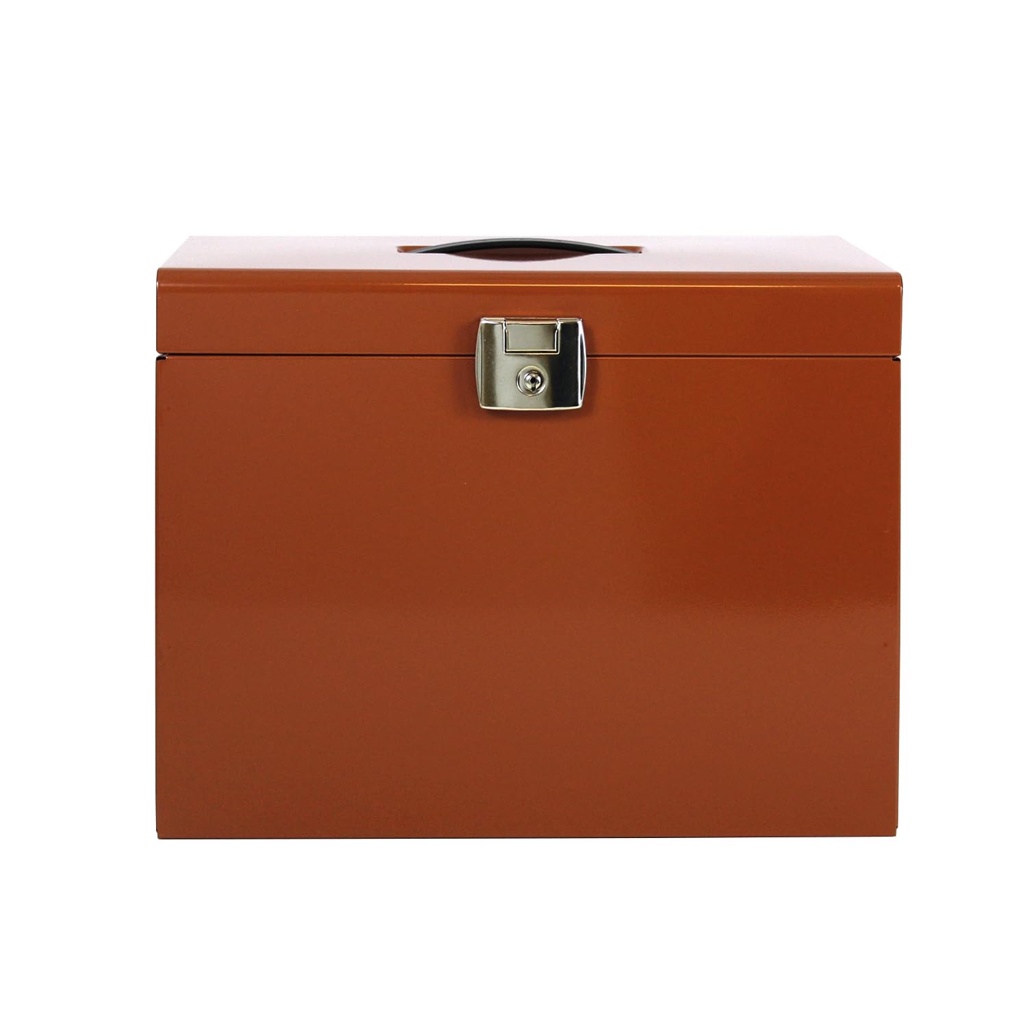 Classeur ménager en métal + 5 dossiers suspendus terracotta