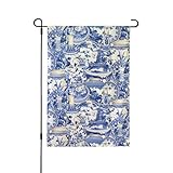 Décoration d'extérieur : Drapeaux de jardin parfaits pour décorer votre terrasse, patio, porche ou véranda. Apportez une touche décorative élégante à votre jardin ou pelouse.