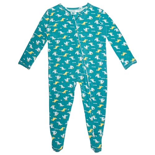 Baby Long Sleeve Rayon of Bamboo Footie Pajamas Toddler Boys And Girls Sleepers2