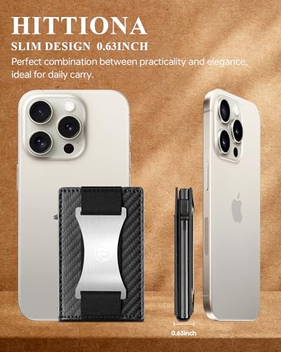 Wallet for Men with Money Clip, Slim Minimalist Metal RFID Blocking Wallets for Men, Pop Up Aluminum Case, 10 Credit Card Capacity, Front Pocket, Cash Slot, Leather2