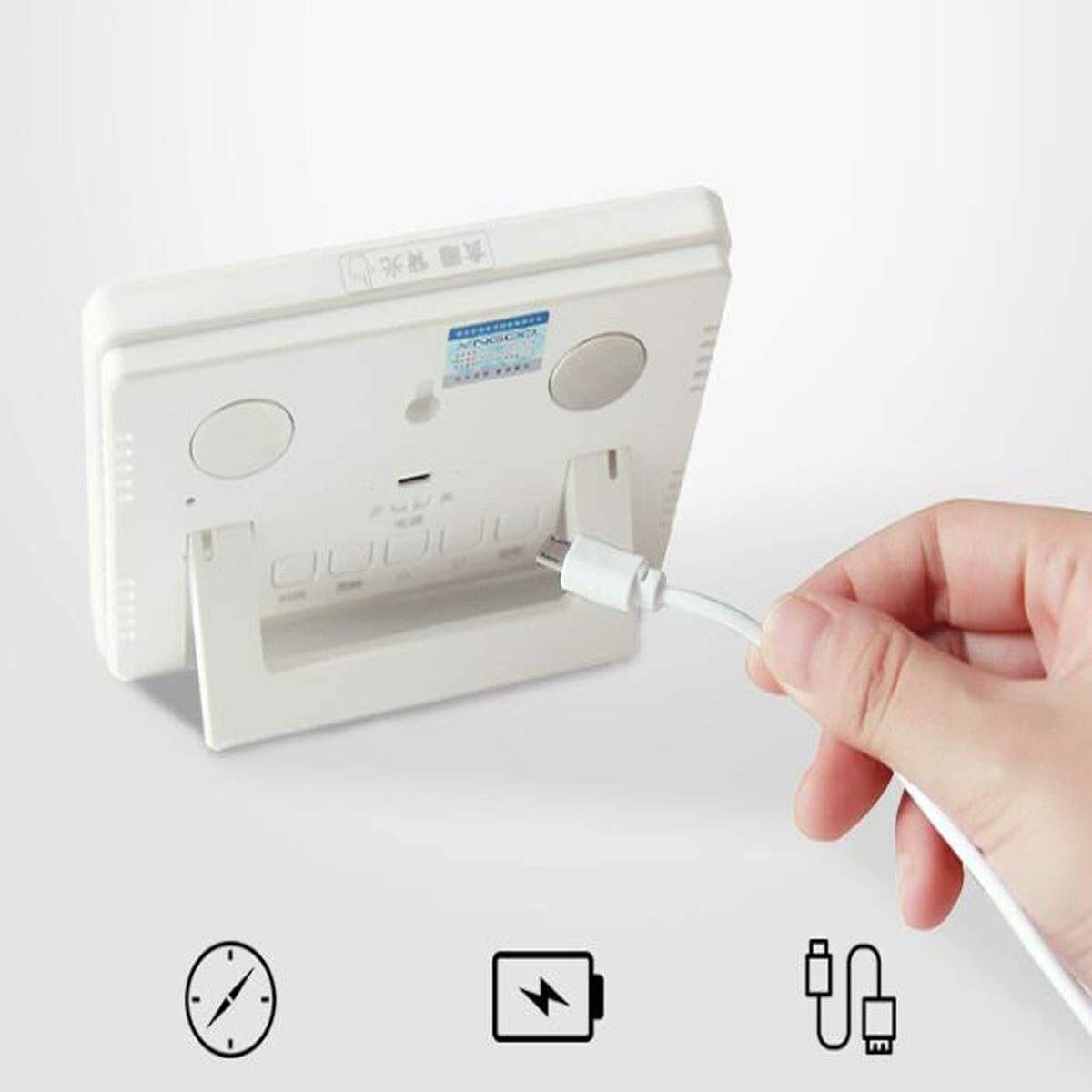 XINGYU Thermomètre et hygromètre de Charge, Thermomètre Domestique d'intérieur, Thermomètre numérique d'intérieur de Haute précision pour Chambre de bébé, Luminosité Lumineuse intelli