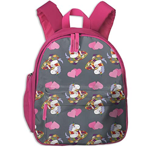 Mochila Infantil niña Caja policial Unicornio con Bufanda Grey 4821: costumewrangler
