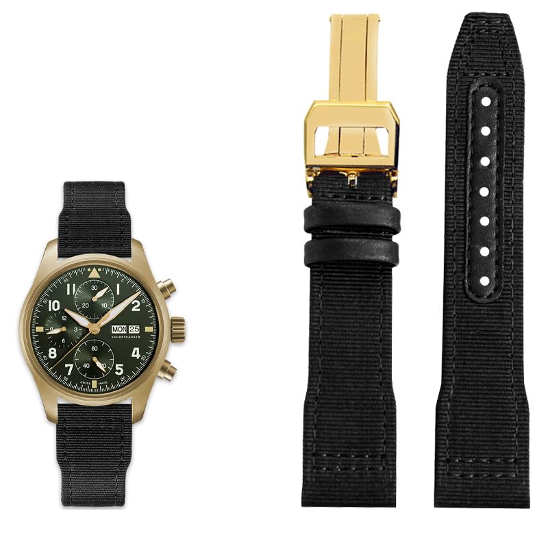 Bracelet montre cuir nylon 21mm pour IWC Le Petit Prince
