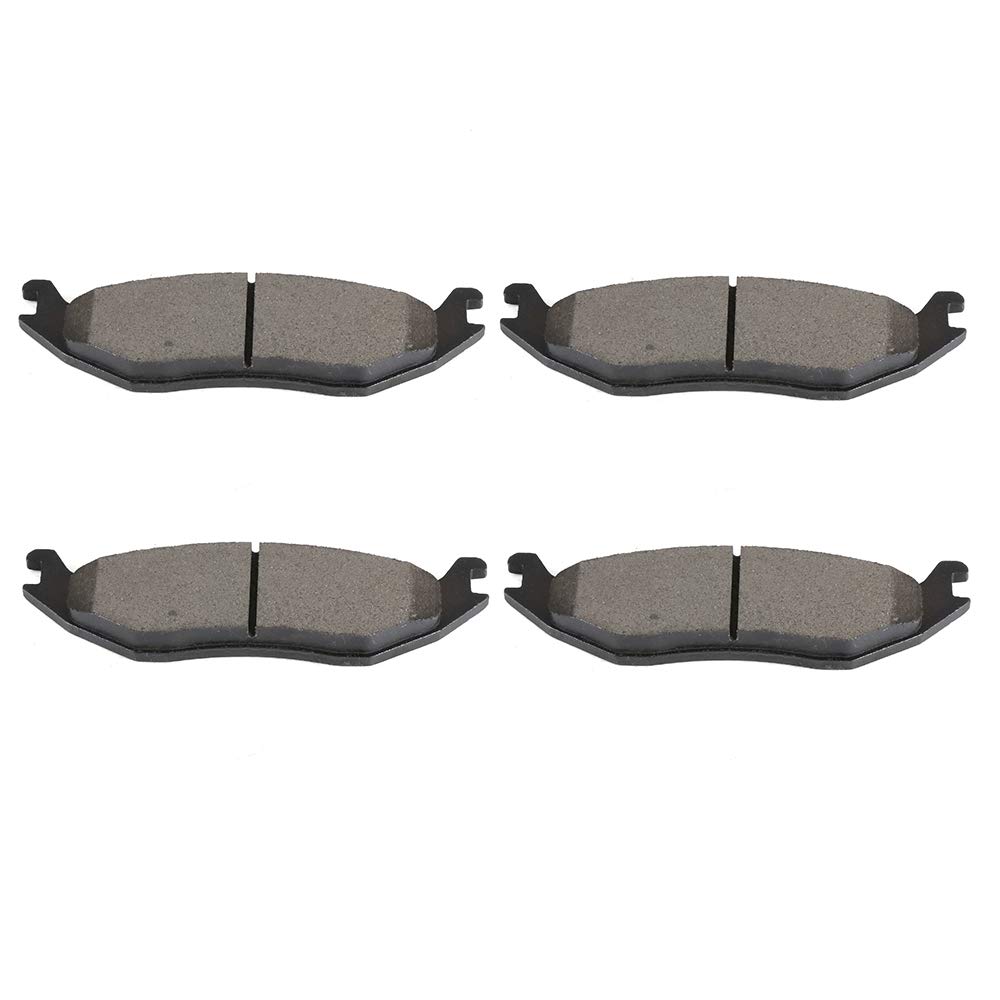 SCITOO D967 Rear Semi-Metal Brake Pads Sets - Fit For Chrysler Aspen 07-09, Dodge Dakota 10, Dodge Durango 03-09, Ram 1500 02-18