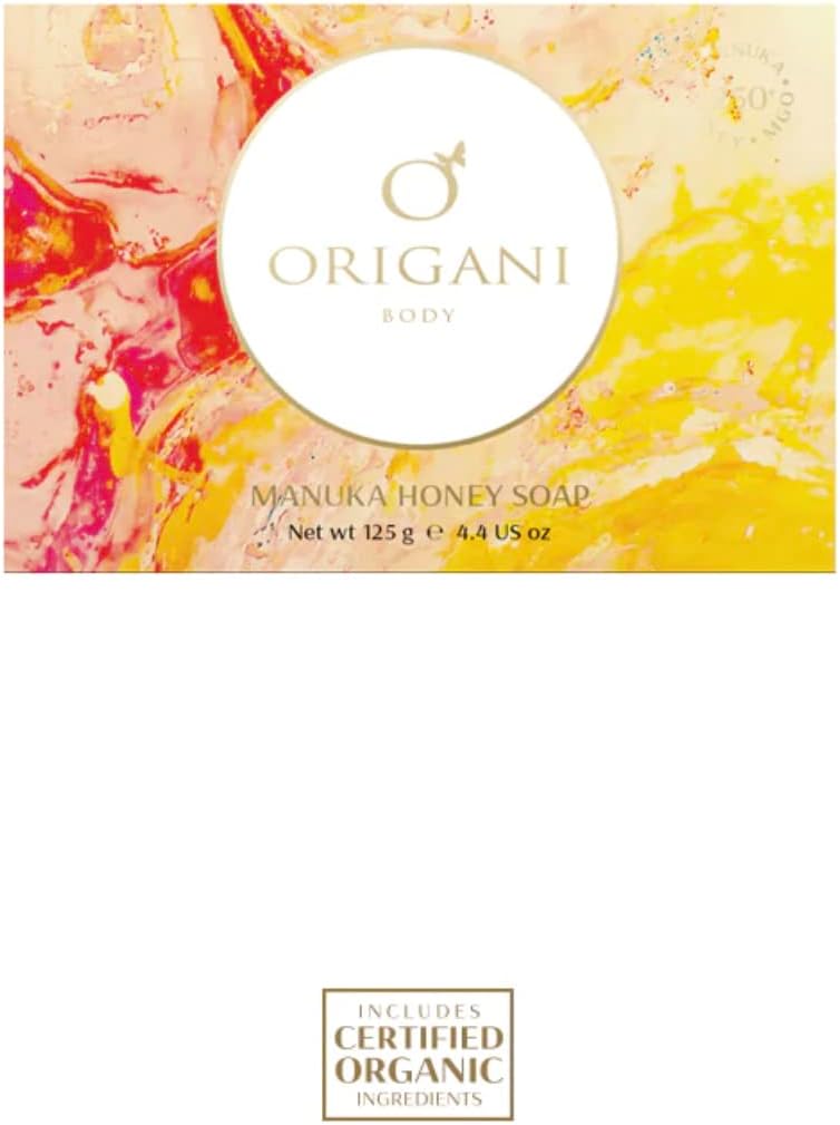 ORIGANI Manuka Honey Soap Bar for Women - Natural, Botanical, Australian Made (125g)