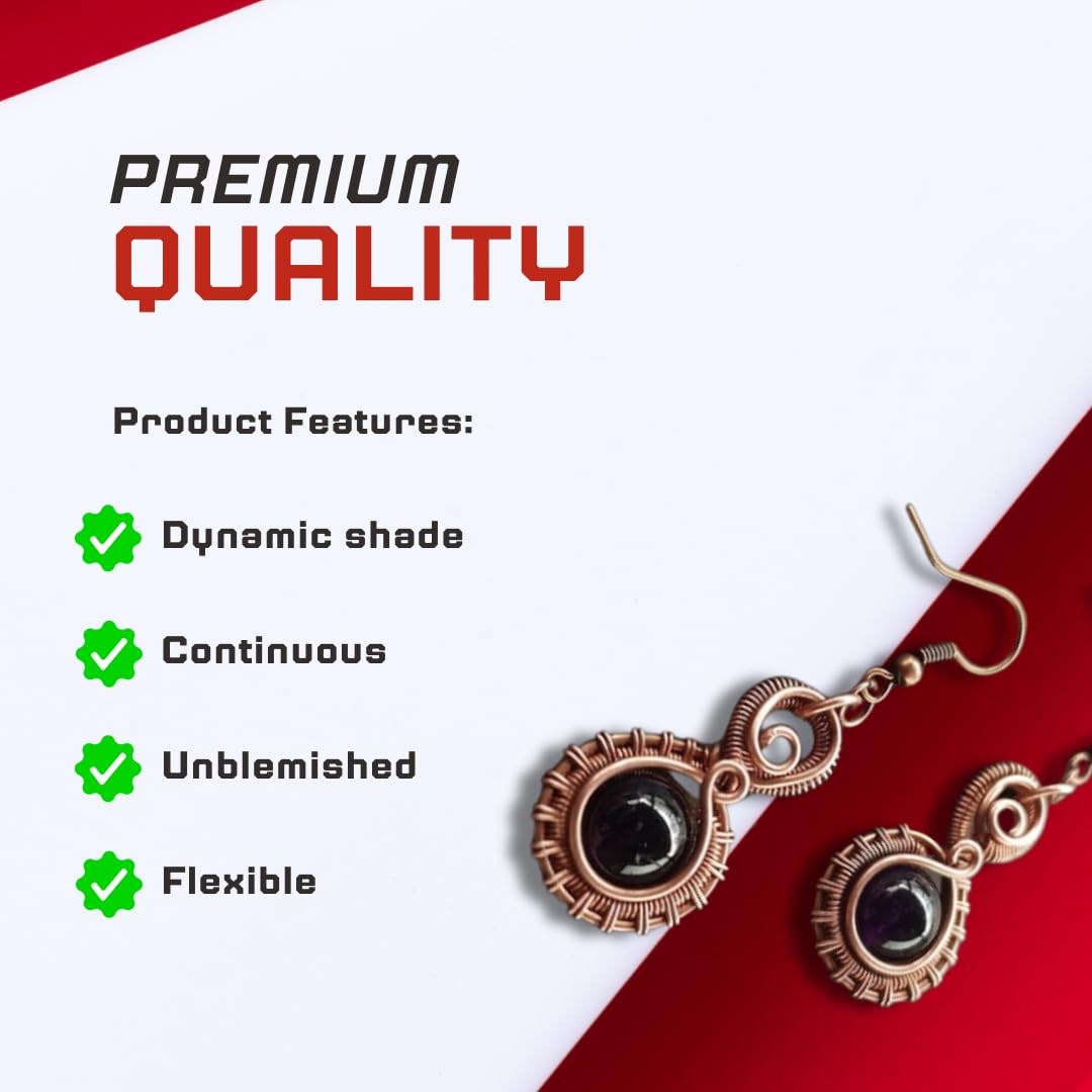 Premium 8 Gauge Brown Aluminum Wire 32 FT - Soft Craft Wire For Jewelry, Sculpting & DIY Projects