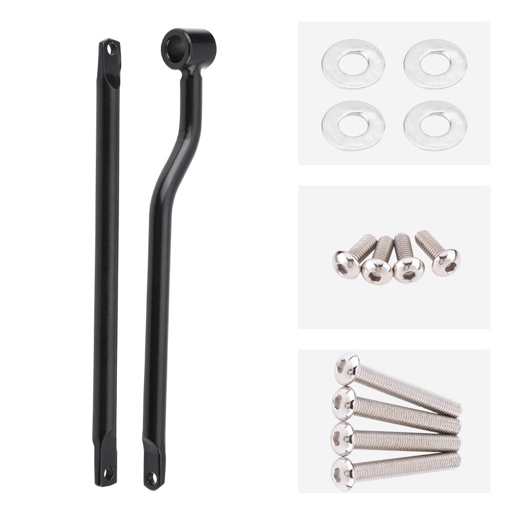 Kit Barre di Supporto per Borse Laterali Moto in Acciaio Inossidabile Nero,Pellicole