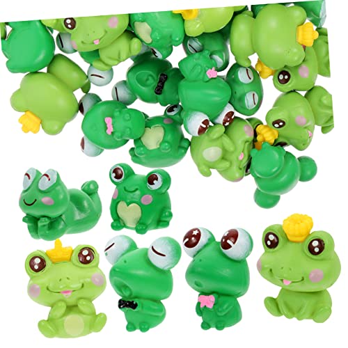 CIMAXIC Adornos De Mini Ranas Animados Decoración De Microjardín 36pcs Estatuillas De PVC