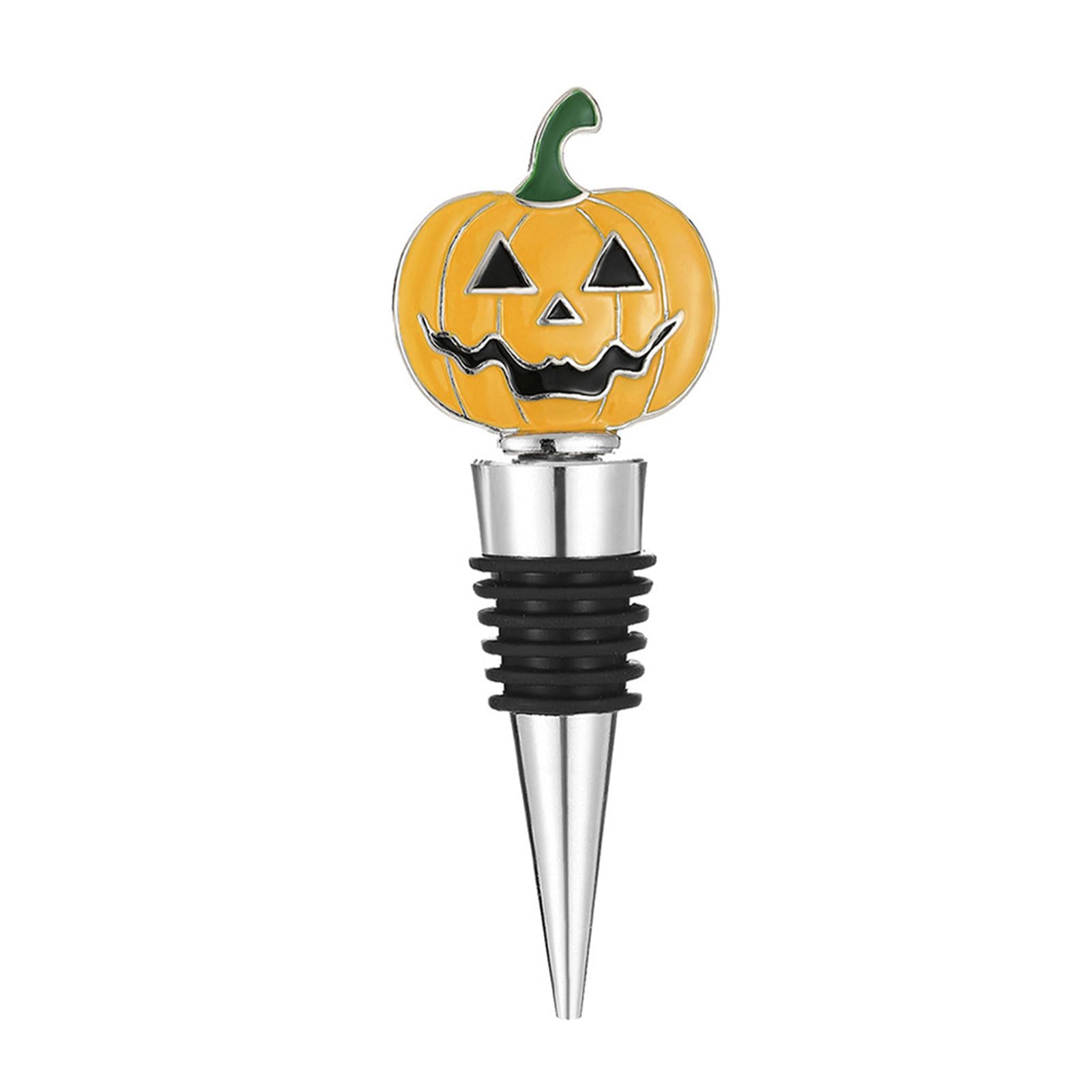 Tsophreniq Mixed Color Festival Halloween Wine Stopper Unique Pumpkin Shape Decoration Champagnes Preserver Accessory Bottle Cork Halloween Pumpkin Wine Stopper Shaped