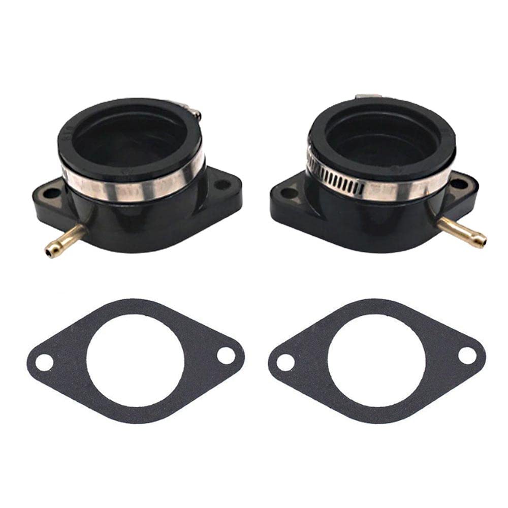 Baceyong Collettore di aspirazione carburatore moto 2A2-13586-00-00 Compatibile con Yamaha XS400 1977-1981 Maxim 1982 XS400-2 1978-1979 XS400R Seca 1982 18-6110