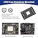 Aifeier ET 4PCS CPU Fan Bracket for AM4 Backplate, Black Heatsink Retainer Mounting Support Bracket with Mounting Screws for Hook-Type Air-Cooled or Partially Water-Cooled Radiators