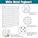 Daanxw Peg Board Kit, Includes Pegboard and Accessories,with Hooks and Bins,Peg Board Wall Organizer for Office,Ornaments Display,Crafts Organization (66, White)