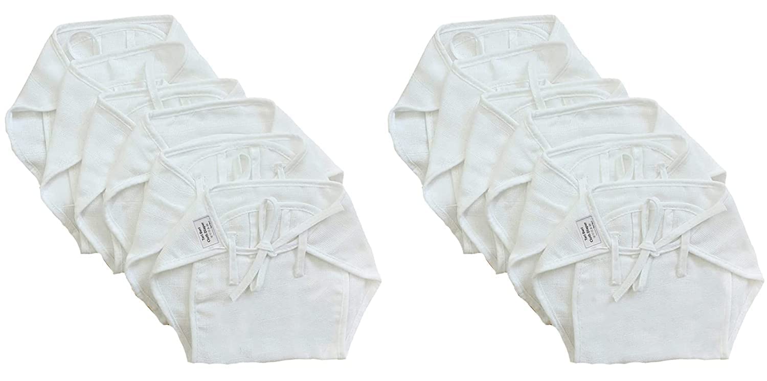 TEDDYIFY Langot for New Born Baby, Washable, Reusable, Cotton Cloth, U-Shape Essential for Newborn (U-Shape White Cotton)