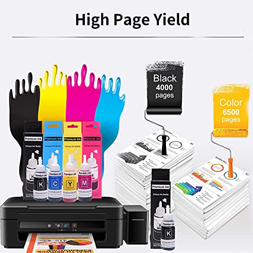 Image of RC PRINT Refill Ink for Ep Son T664 Compatible Eco Tank L1300,L310,L361,L380,L405,L565,L365,L485,L220,L360,L130 (4 Color +1 Black)