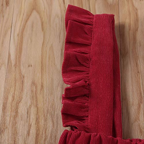 Image of Specialcal Baby Girls Velvet Suspender Skirt Infant Toddler Ruffled Casual Strap Sundress Summer Outfit Clothes