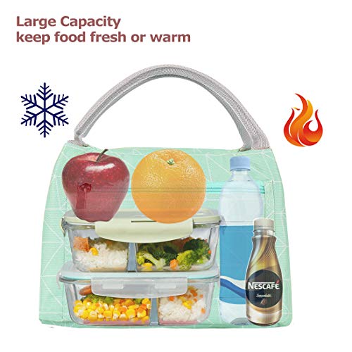 Ilome Insulated Cooler Lunch Bag For Lunch, Waterproof Lovely Canvas Lunch Bag, Perfect Size Lunch Bag For Lunch Box For Men & Women Work Picnic Or Travel #TOP5