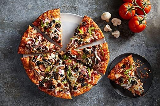 Image of Junona Non Stick 1500W Electric Multipurpose Cooker Pizza Pan 32CM Diameter, Double Layer Non-Stick Surface with Marble Coating (Black), Multicolor